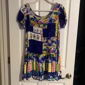 Vintage Jams World Hawaiian Dress Medium Sundress VTG